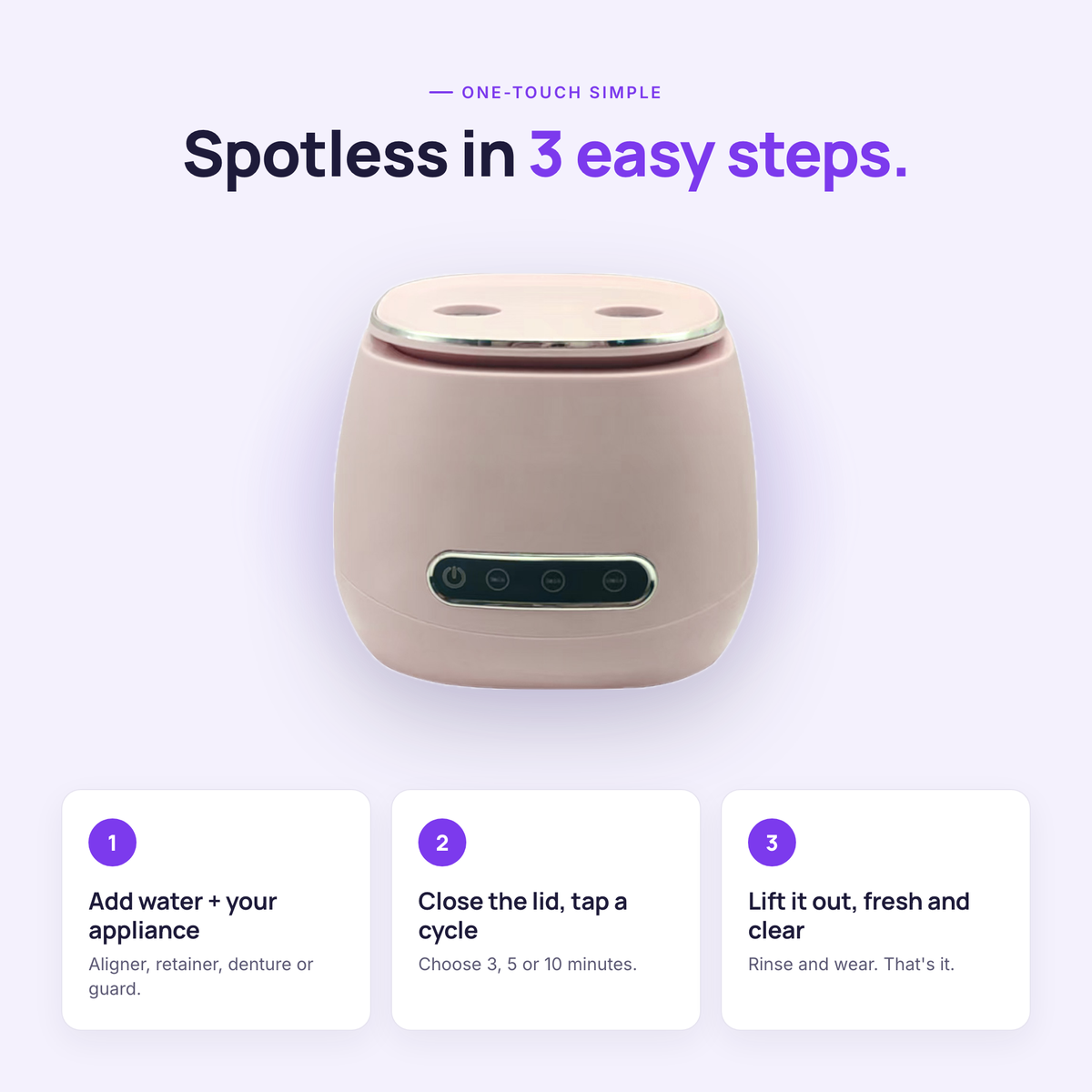 UvioClean™ Ultrasonic Cleaner