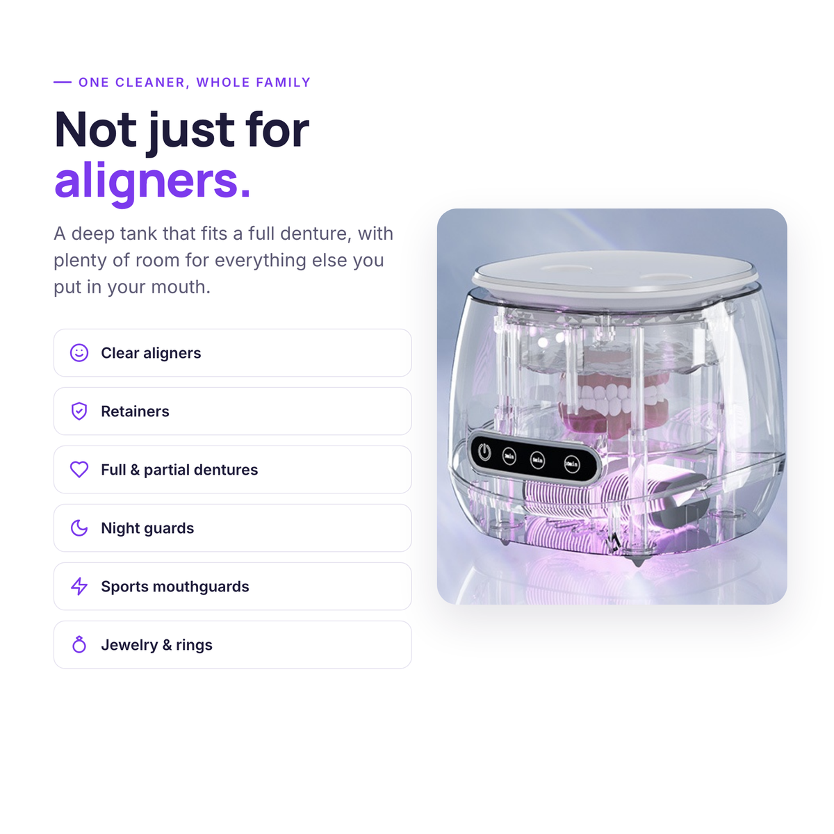 UvioClean™ Ultrasonic Cleaner